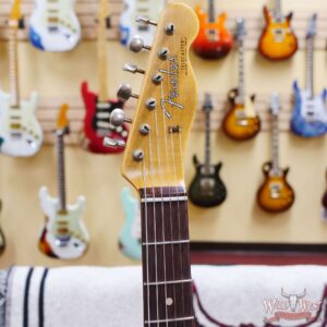 Fender Custom Shop 1962 Telecaster Custom Rosewood Slab Board Hand-Wound Pickups Relic Fiesta Red - Image 7