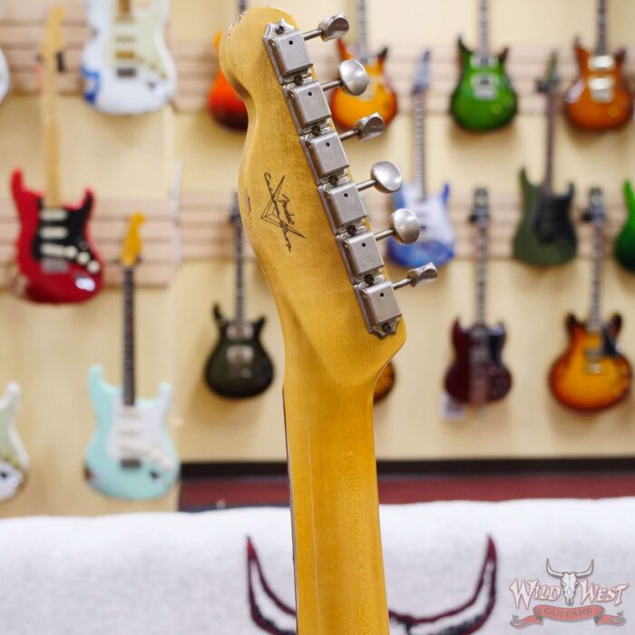 Fender Custom Shop 1962 Telecaster Custom Rosewood Slab Board Hand-Wound Pickups Relic Fiesta Red - Image 10