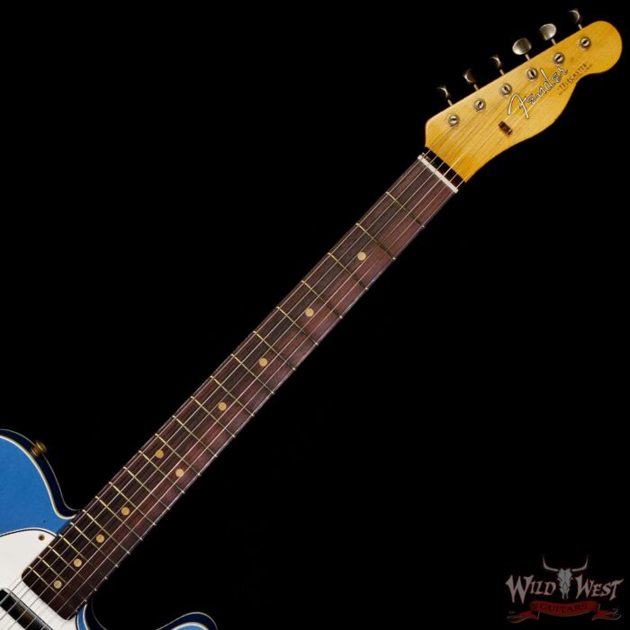 Fender Custom Shop 1962 Telecaster Custom Rosewood Slab Board Hand-Wound Pickups Relic Lake Placid Blue - Image 4