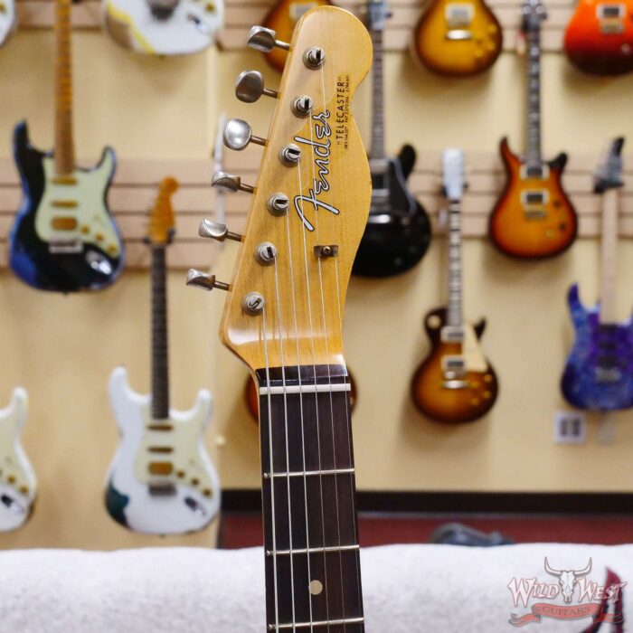 Fender Custom Shop 1962 Telecaster Custom Rosewood Slab Board Hand-Wound Pickups Relic Lake Placid Blue - Image 7