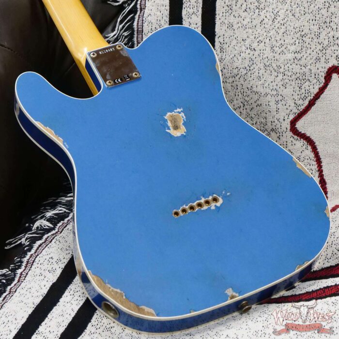 Fender Custom Shop 1962 Telecaster Custom Rosewood Slab Board Hand-Wound Pickups Relic Lake Placid Blue - Image 12