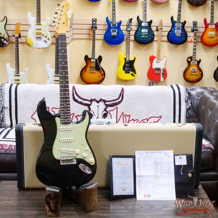 Fender Custom Shop 1963 Stratocaster Hand-Wound Pickups Journeyman Relic Black - Image 6