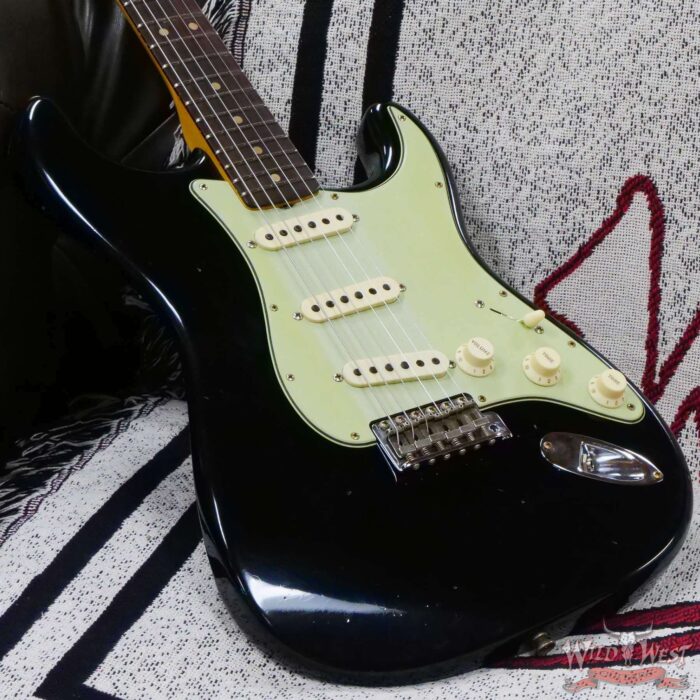 Fender Custom Shop 1963 Stratocaster Hand-Wound Pickups Journeyman Relic Black - Image 8
