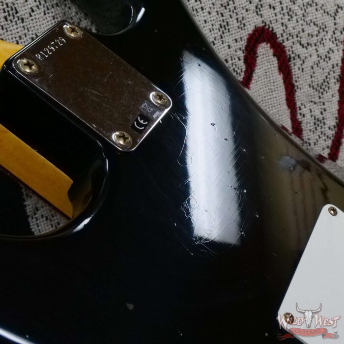 Fender Custom Shop 1963 Stratocaster Hand-Wound Pickups Journeyman Relic Black - Image 13