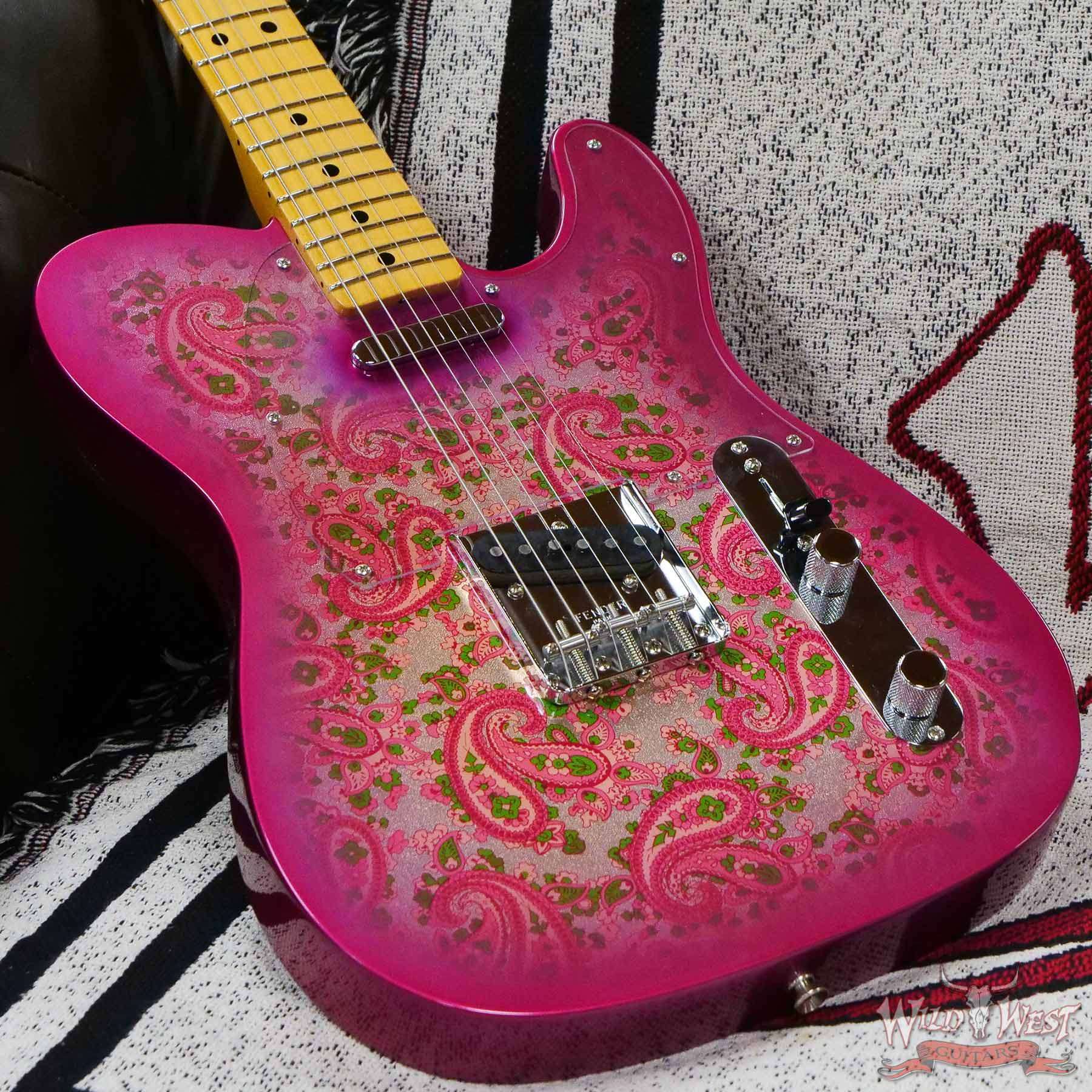 fendercs-68teleppsl-r123337-d3__wwg.jpg Fender Custom Shop Vintage Custom ‘68 Telecaster Maple Fingerboard NOS Pink Paisley - Image 8