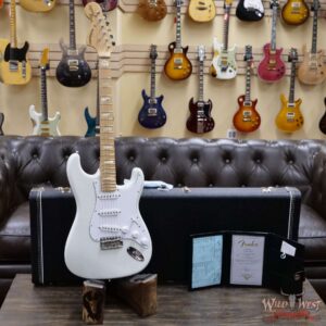 Fender Custom Shop 1969 Stratocaster Maple Board Block Inlay Reverse Headstock Hand-Wound Pickups NOS Olympic White (Blemish) - Image 6