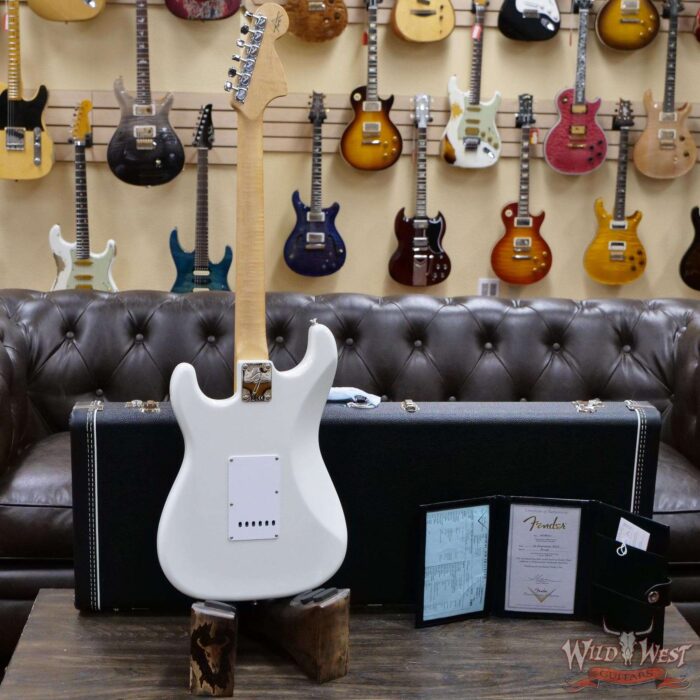 Fender Custom Shop 1969 Stratocaster Maple Board Block Inlay Reverse Headstock Hand-Wound Pickups NOS Olympic White (Blemish) - Image 9