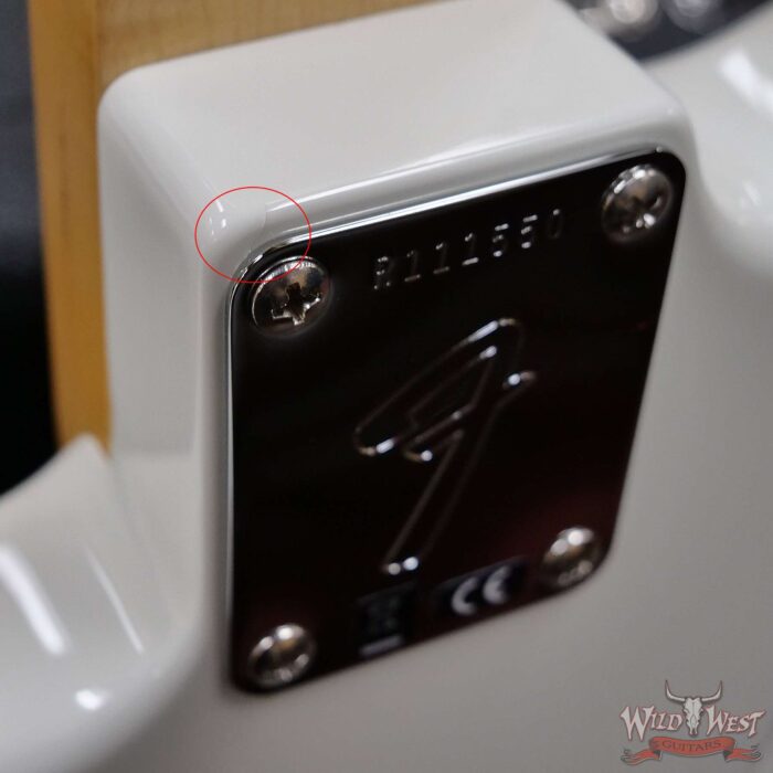 Fender Custom Shop 1969 Stratocaster Maple Board Block Inlay Reverse Headstock Hand-Wound Pickups NOS Olympic White (Blemish) - Image 13