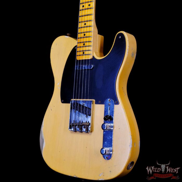 Fender Custom Shop Limited 70th Anniversary Broadcaster (Telecaster) Relic Nocaster Blonde R108827 - Image 2