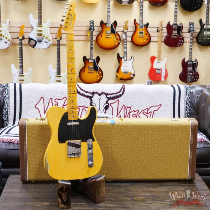 Fender Custom Shop Limited 70th Anniversary Broadcaster (Telecaster) Relic Nocaster Blonde R108827 - Image 6