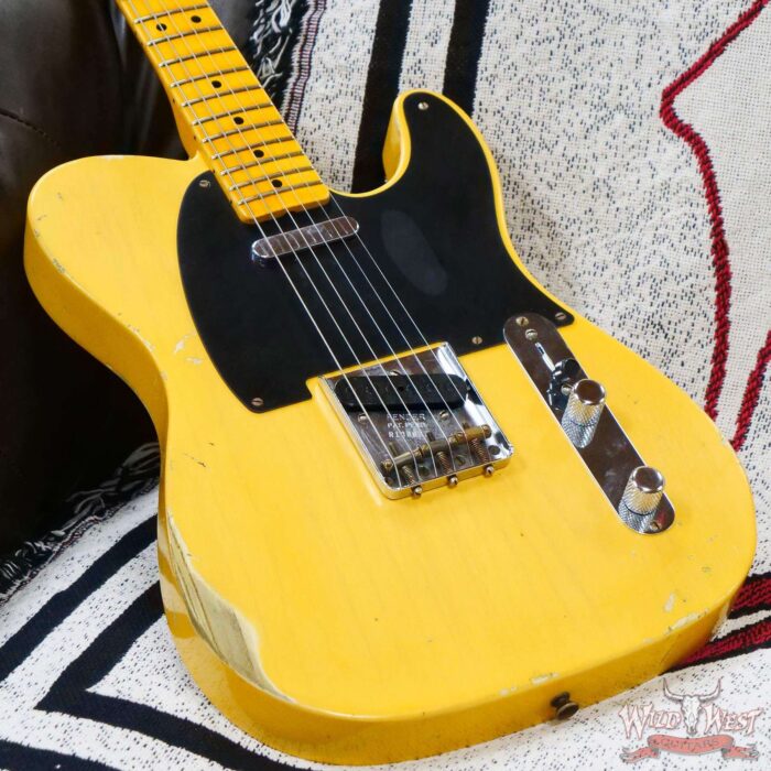 Fender Custom Shop Limited 70th Anniversary Broadcaster (Telecaster) Relic Nocaster Blonde R108827 - Image 8