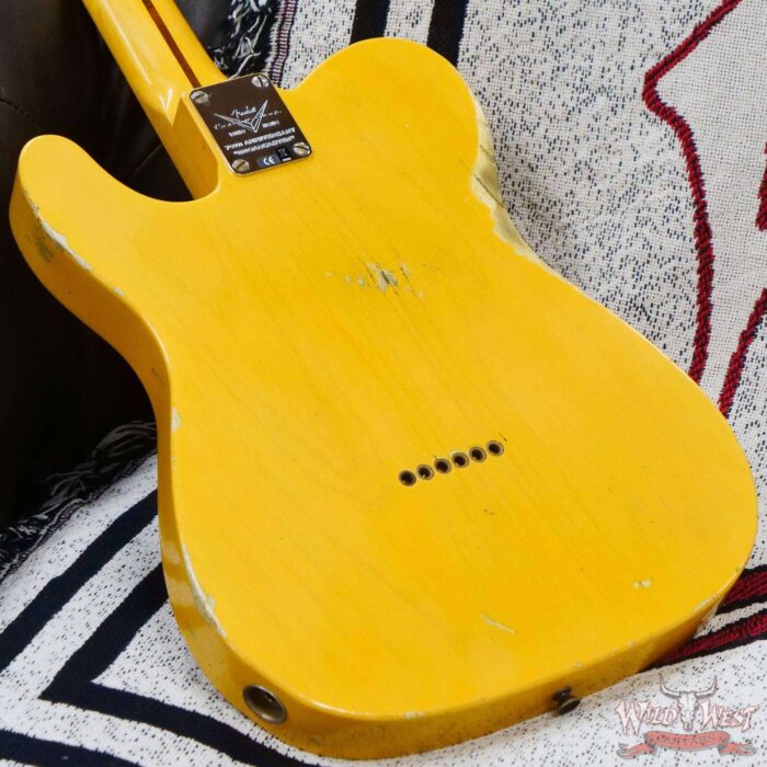 Fender Custom Shop Limited 70th Anniversary Broadcaster (Telecaster) Relic Nocaster Blonde R108827 - Image 11