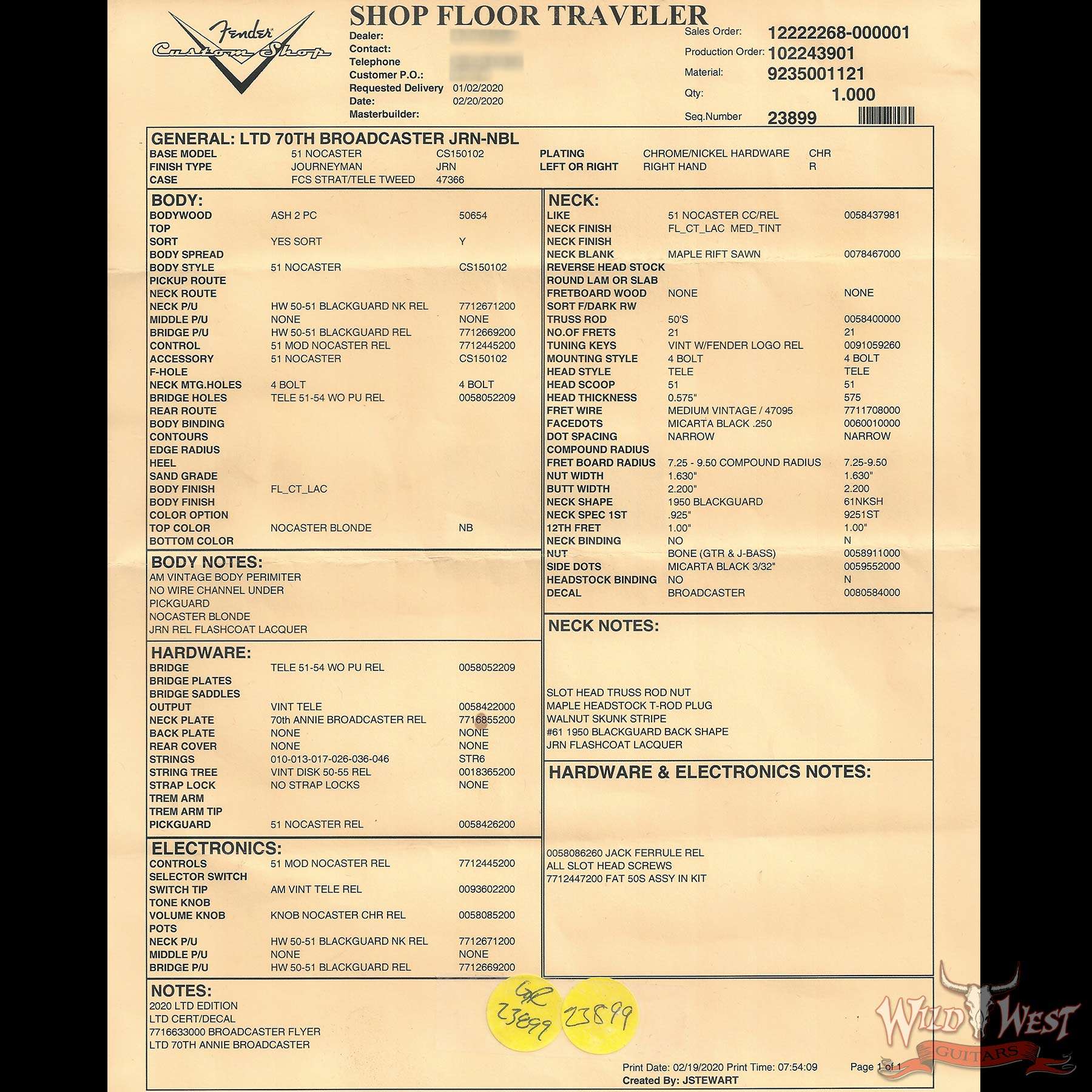 fendercs-70th-boardcaster-ft__wwg.jpg Fender Custom Shop Limited Edition 70th Anniversary Broadcaster (Telecaster) Journeyman Relic Nocaster Blonde R104453 - Image 14