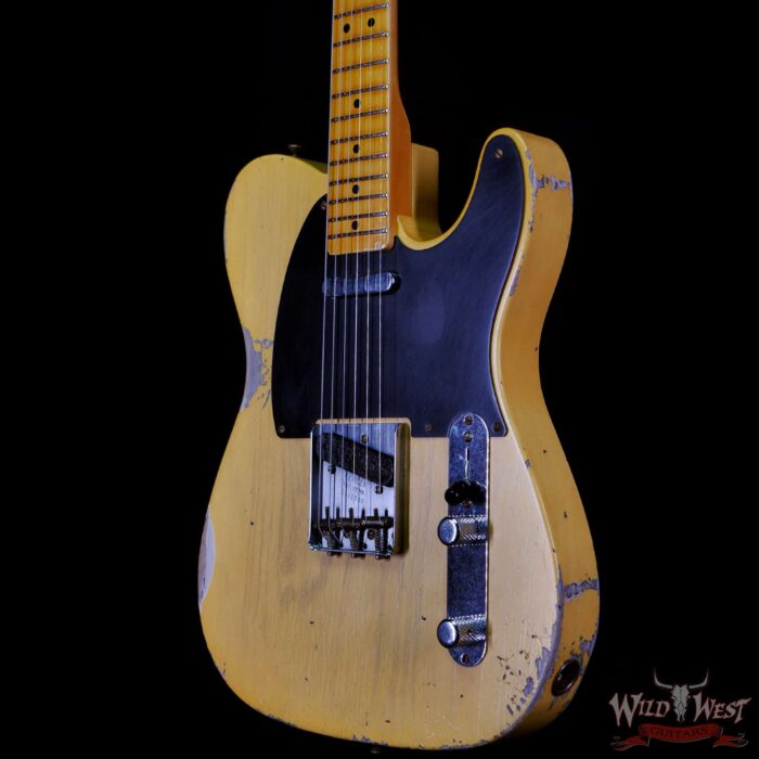 Fender Custom Shop Limited Edition 70th Anniversary Broadcaster (Telecaster) Relic Nocaster Blonde R112540 - Image 2