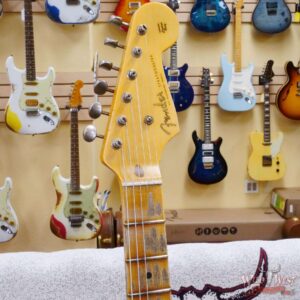Fender Custom Shop Limited Edition 70th Anniversary 1954 Stratocaster Heavy Relic Wide Fade 2 Tone Sunburst 7.65 LBS - Image 7