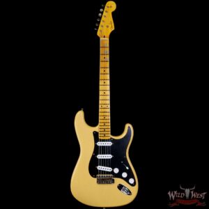 Fender Custom Shop Limited Edition 70th Anniversary 1954 Stratocaster Journeyman Relic Nocaster Blonde with Black Pickguard 7.50 LBS - Image 3