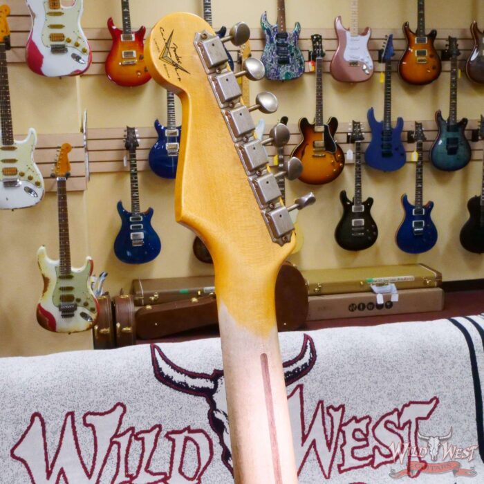 Fender Custom Shop Limited Edition 70th Anniversary 1954 Stratocaster Journeyman Relic Nocaster Blonde with Black Pickguard 7.50 LBS - Image 11