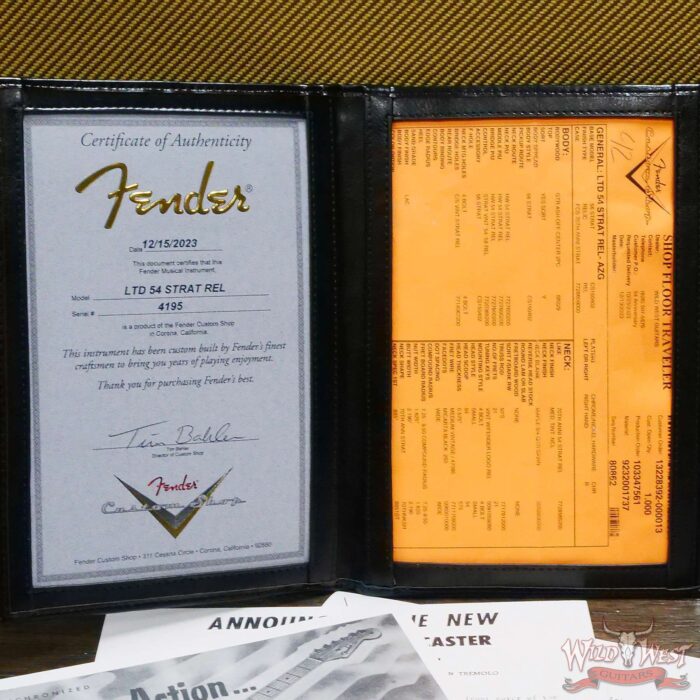 Fender Custom Shop Limited Edition 70th Anniversary 1954 Stratocaster Relic Aztec Gold 7.30 LBS - Image 15
