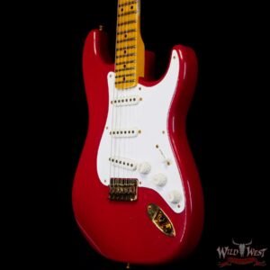 Fender Custom Shop Limited Edition 70th Anniversary 1954 Hardtail Stratocaster Journeyman Relic Dakota Red with Gold Hardware 6.90 LBS - Image 2
