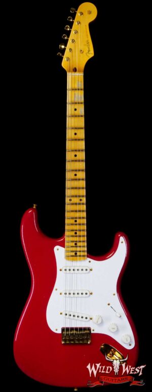 Fender Custom Shop Limited Edition 70th Anniversary 1954 Hardtail Stratocaster Journeyman Relic Dakota Red with Gold Hardware 6.90 LBS