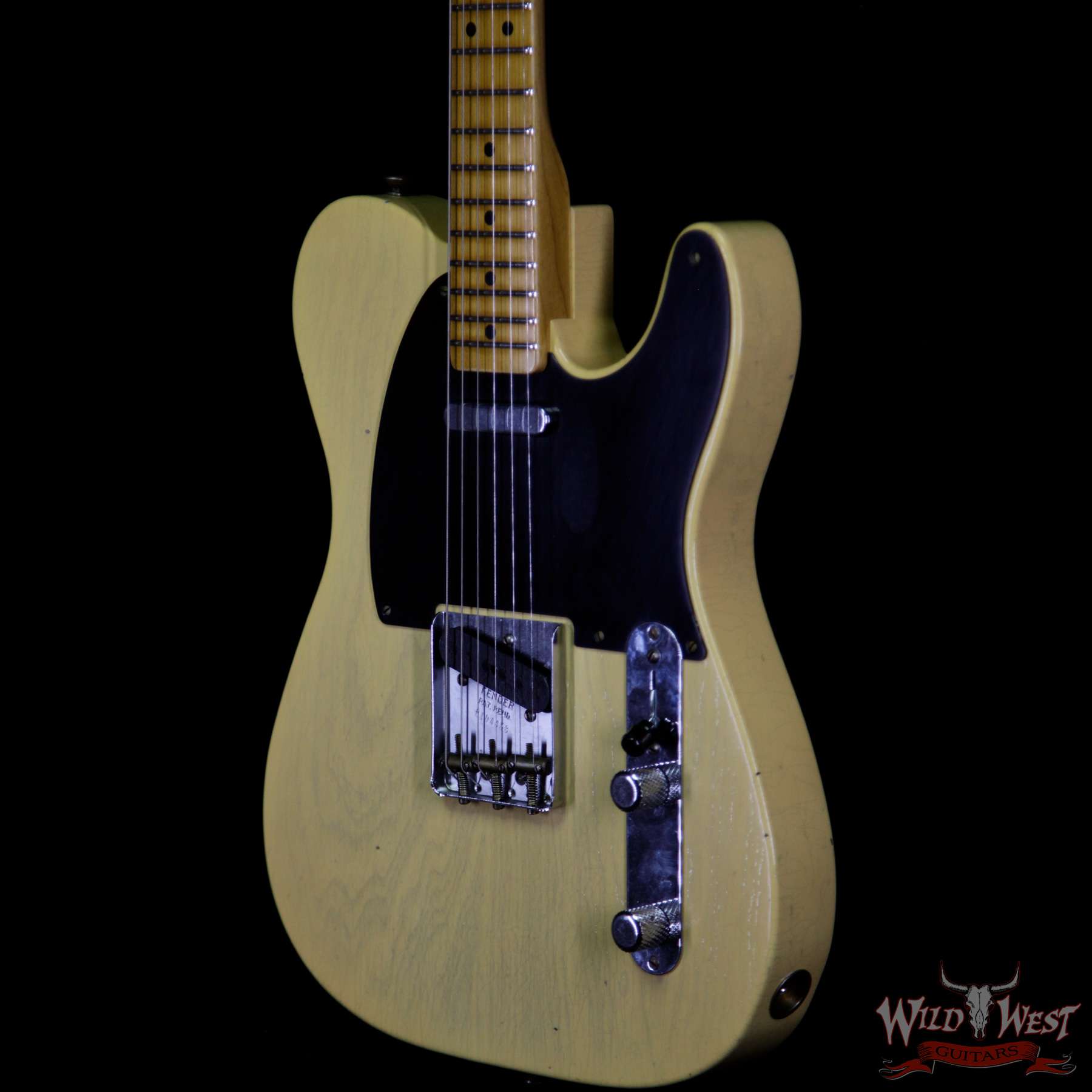 fendercs-70thboardcaster-r104453-br__wwg.jpg Fender Custom Shop Limited Edition 70th Anniversary Broadcaster (Telecaster) Journeyman Relic Nocaster Blonde R104453 - Image 2