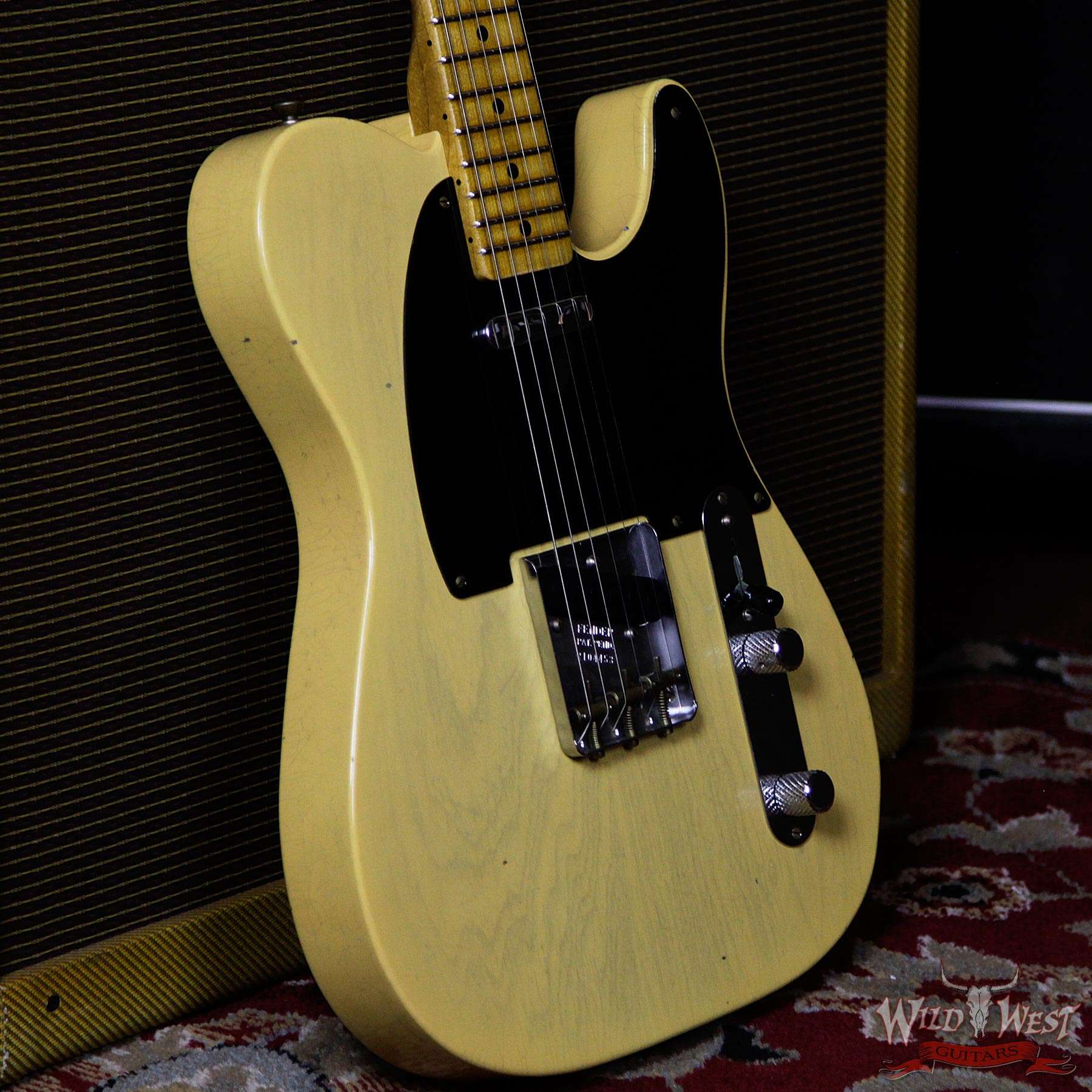 fendercs-70thboardcaster-r104453-d2__wwg.jpg Fender Custom Shop Limited Edition 70th Anniversary Broadcaster (Telecaster) Journeyman Relic Nocaster Blonde R104453 - Image 7