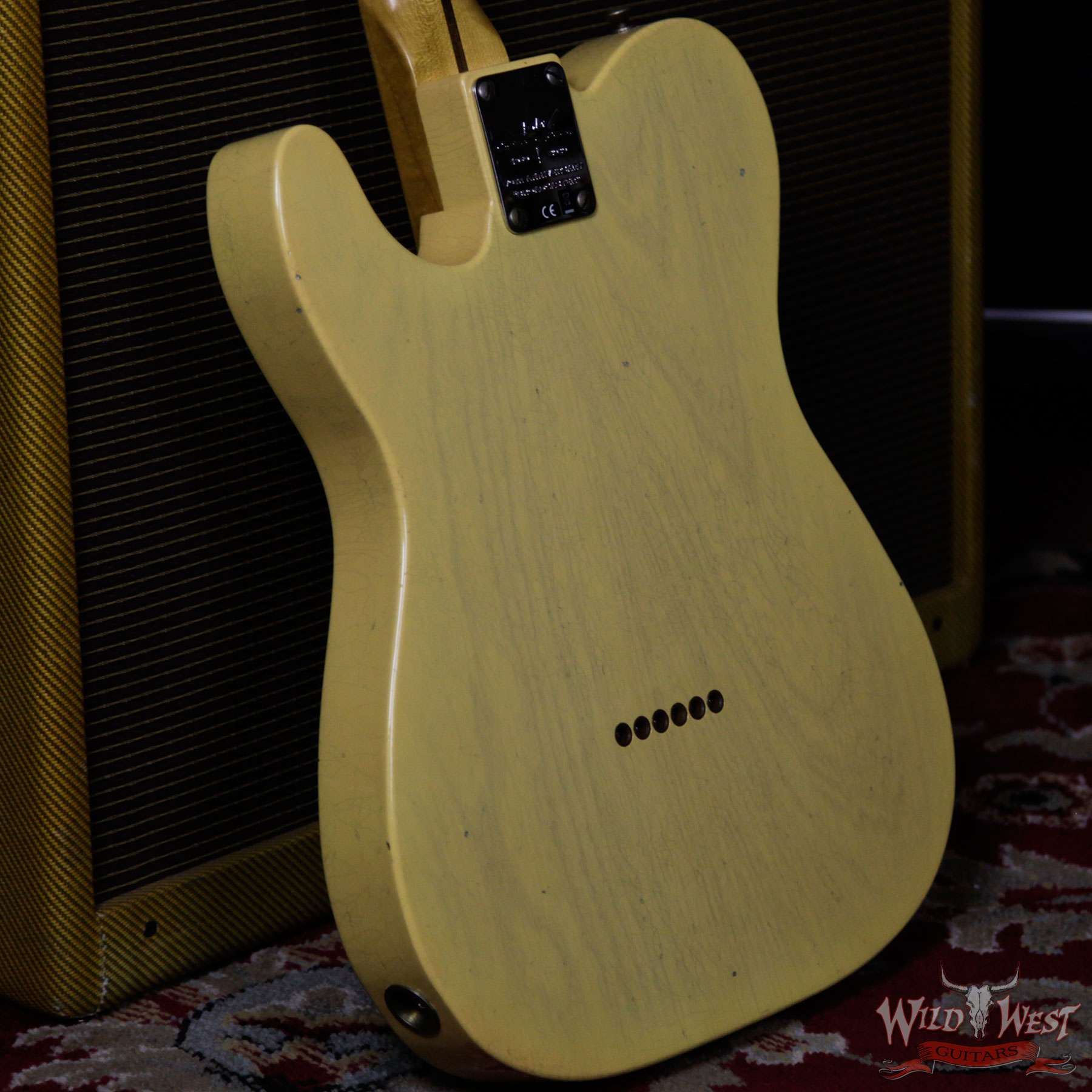 fendercs-70thboardcaster-r104453-d5__wwg.jpg Fender Custom Shop Limited Edition 70th Anniversary Broadcaster (Telecaster) Journeyman Relic Nocaster Blonde R104453 - Image 10