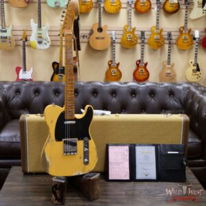 Fender Custom Shop 70th Anniversary Broadcaster Heavy Relic Aged Nocaster Blonde Hand-Wound Pickups R106066 - Image 6