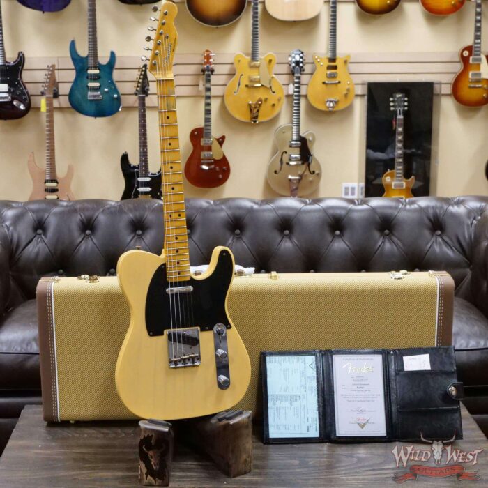 Fender Custom Shop Limited Edition 70th Anniversary Broadcaster (Telecaster) Journeyman Relic Nocaster Blonde R108696 - Image 6