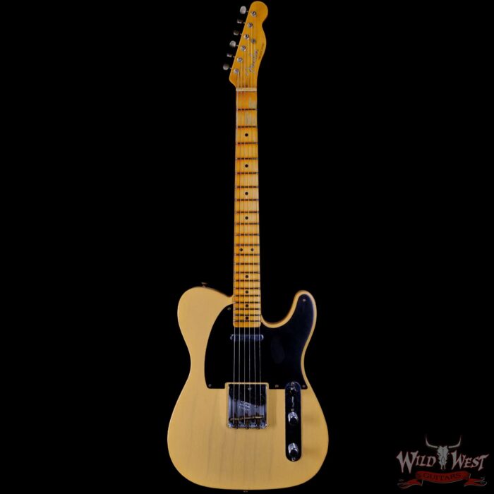 Fender Custom Shop Limited Edition 70th Anniversary Broadcaster (Telecaster) Journeyman Relic Nocaster Blonde R108696 - Image 3