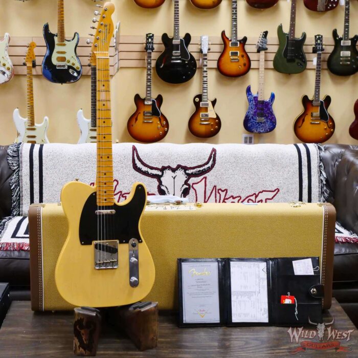 Fender Custom Shop Limited Edition 70th Anniversary Broadcaster (Telecaster) Journeyman Relic Nocaster Blonde R100903 - Image 6