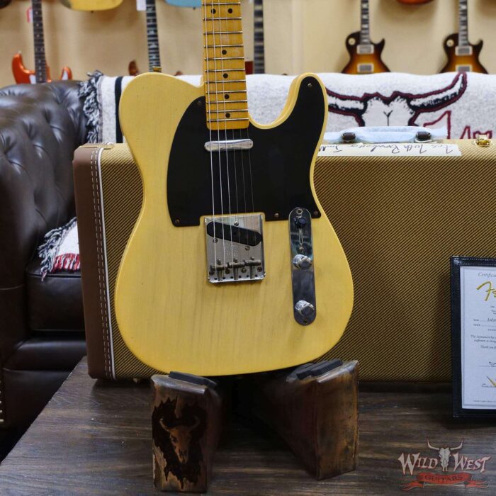 Fender Custom Shop Limited Edition 70th Anniversary Broadcaster (Telecaster) Jorneyman Relic Nocaster Blonde R112329 - Image 8