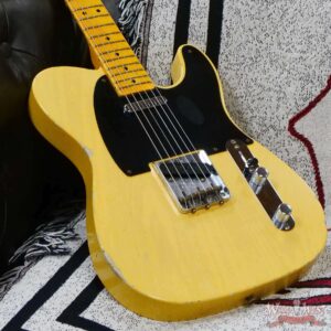 Fender Custom Shop Limited Edition 70th Anniversary Broadcaster (Telecaster) Relic Nocaster Blonde R112614 - Image 8
