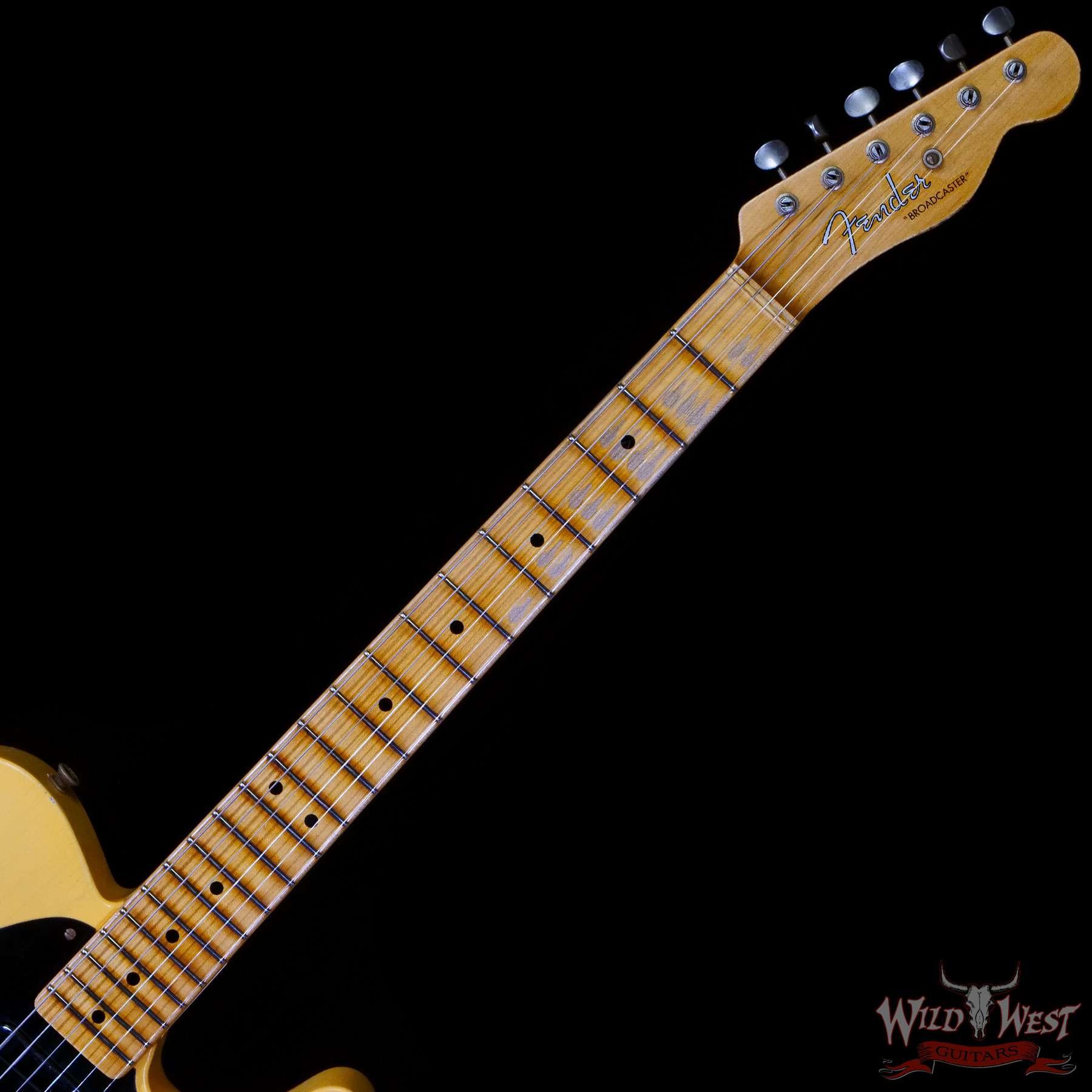fendercs-70thbroadcaster-r113501-c2__wwg.jpg Fender Custom Shop Limited Edition 70th Anniversary Broadcaster (Telecaster) Relic Nocaster Blonde R113501 - Image 4