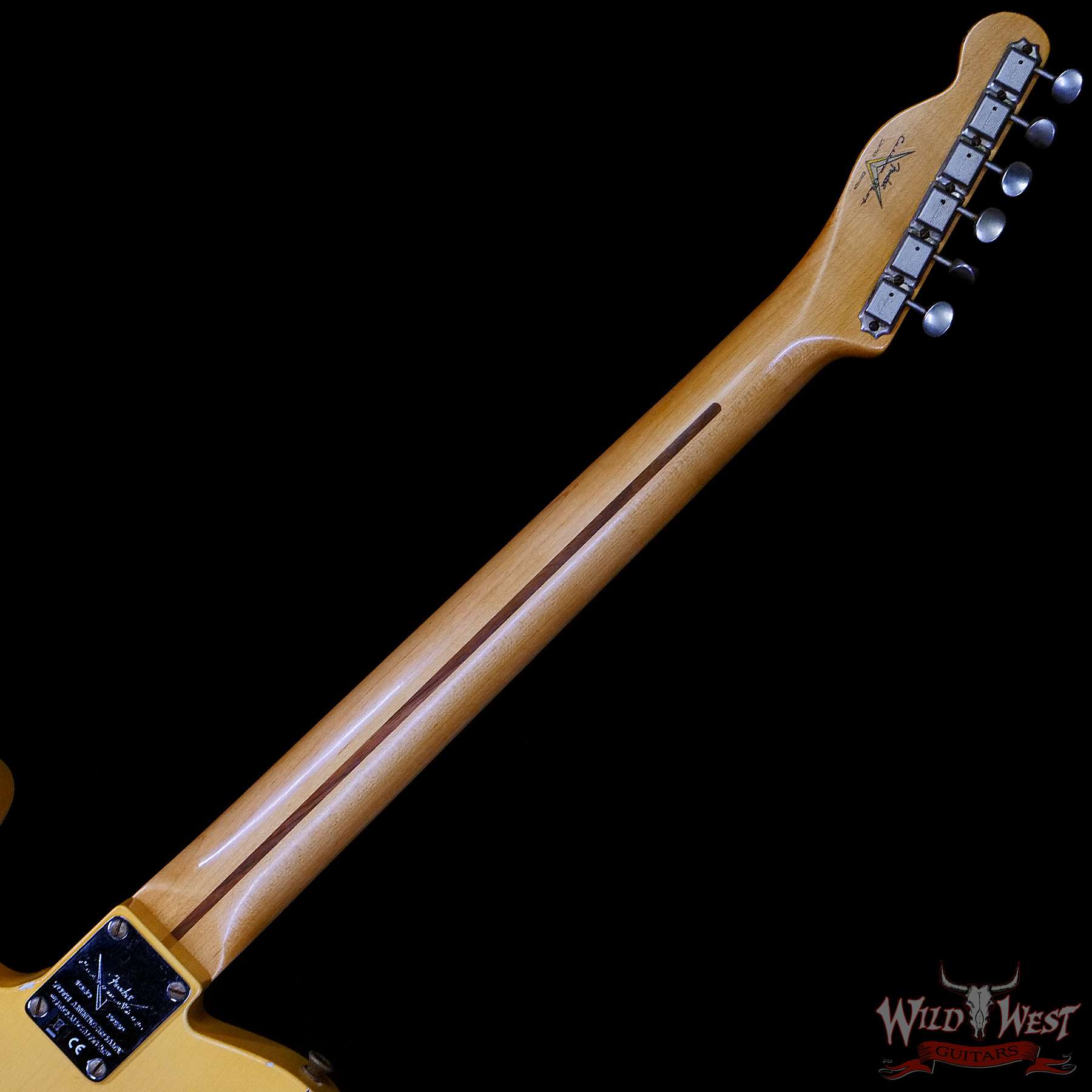 fendercs-70thbroadcaster-r113501-c3__wwg.jpg Fender Custom Shop Limited Edition 70th Anniversary Broadcaster (Telecaster) Relic Nocaster Blonde R113501 - Image 5