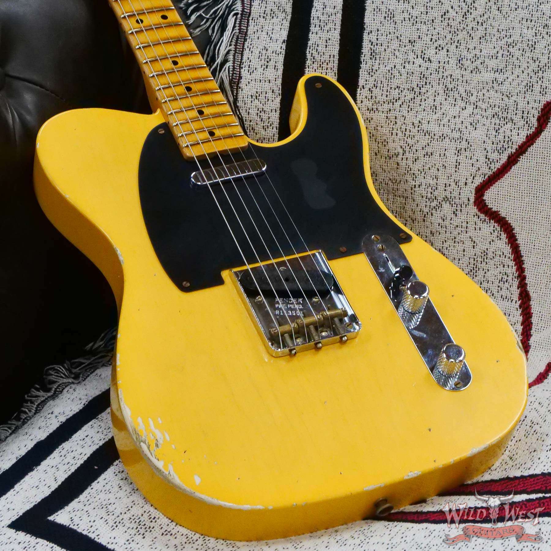 fendercs-70thbroadcaster-r113501-d3__wwg.jpg Fender Custom Shop Limited Edition 70th Anniversary Broadcaster (Telecaster) Relic Nocaster Blonde R113501 - Image 8