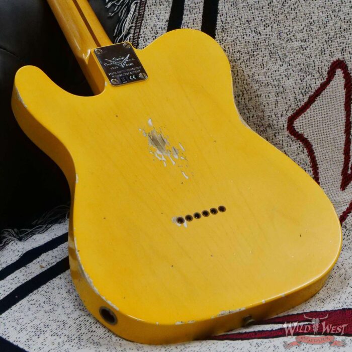 Fender Custom Shop Limited Edition 70th Anniversary Broadcaster (Telecaster) Relic Nocaster Blonde R113501 - Image 12