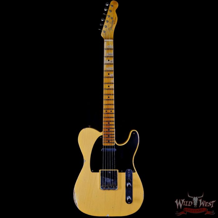 Fender Custom Shop Limited Edition 70th Anniversary Broadcaster (Telecaster) Relic Nocaster Blonde R104608 - Image 3