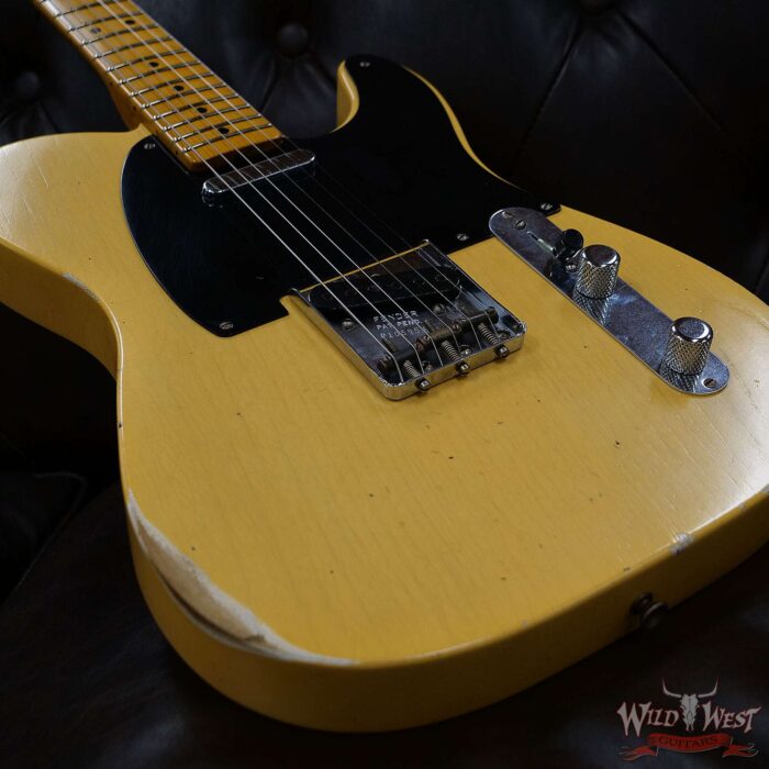 Fender Custom Shop Limited Edition 70th Anniversary Broadcaster (Telecaster) Relic Nocaster Blonde R105959 - Image 9