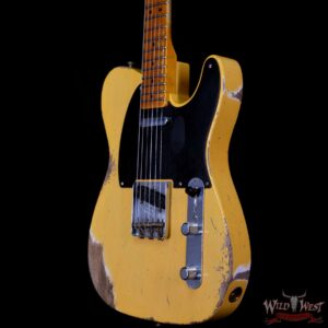 Fender Custom Shop 70th Anniversary Broadcaster Heavy Relic Aged Nocaster Blonde Hand-Wound Pickups R105823 - Image 2