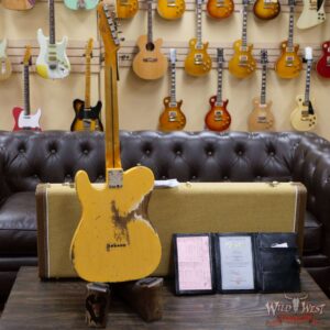 Fender Custom Shop 70th Anniversary Broadcaster Heavy Relic Aged Nocaster Blonde Hand-Wound Pickups R105823 - Image 9