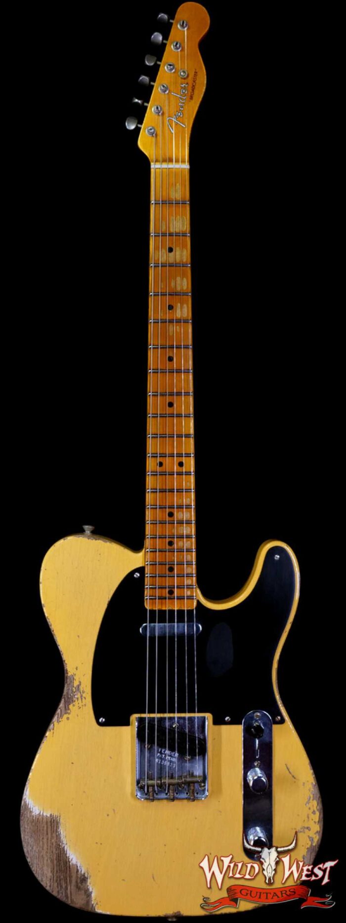 Fender Custom Shop 70th Anniversary Broadcaster Heavy Relic Aged Nocaster Blonde Hand-Wound Pickups R105823 - Image 1