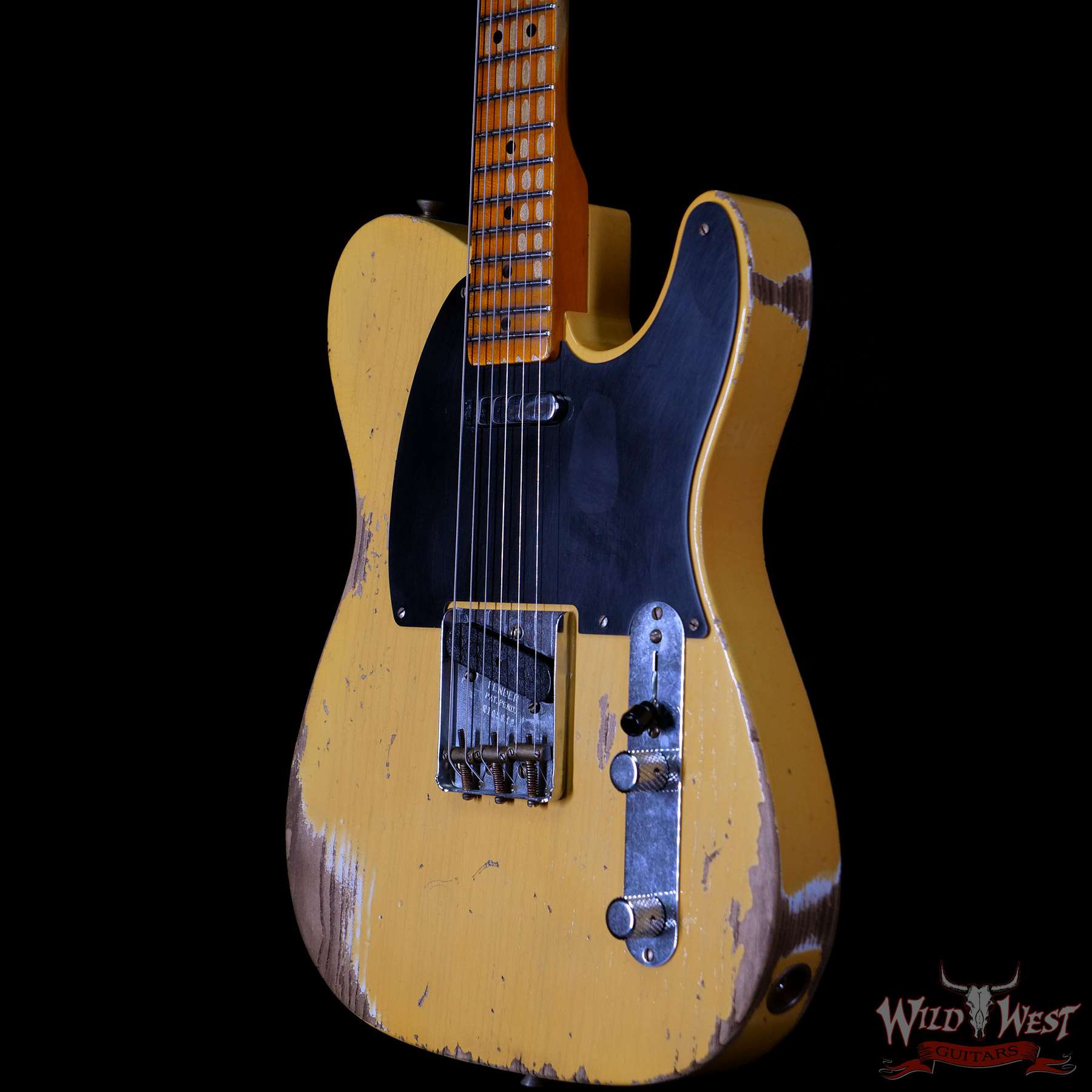 fendercs-70thbroadcasterhr-r105842-br__wwg.jpg Fender Custom Shop 70th Anniversary Broadcaster Heavy Relic Aged Nocaster Blonde Hand-Wound Pickups R105842 - Image 2