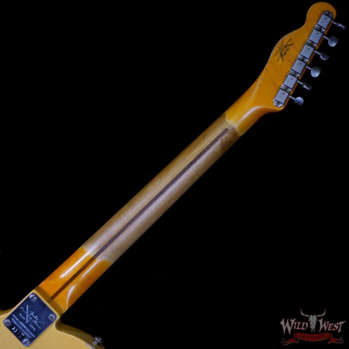 Fender Custom Shop 70th Anniversary Broadcaster Heavy Relic Aged Nocaster Blonde Hand-Wound Pickups R105842 - Image 5