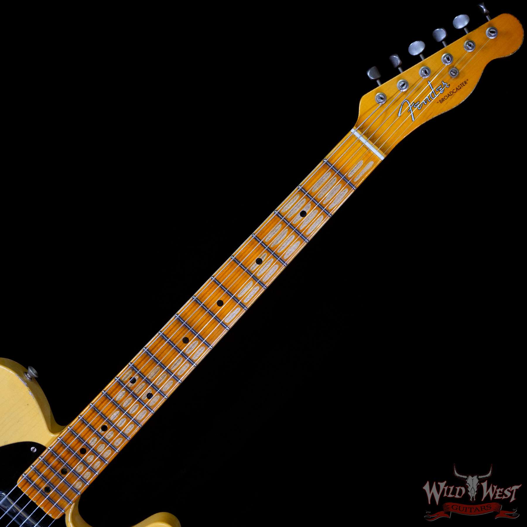 fendercs-70thbroadcasterhr-r105842-nf__wwg.jpg Fender Custom Shop 70th Anniversary Broadcaster Heavy Relic Aged Nocaster Blonde Hand-Wound Pickups R105842 - Image 4