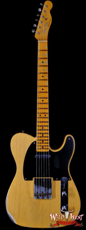 Fender Custom Shop Limited Edition 70th Anniversary Broadcaster (Telecaster) Relic Nocaster Blonde R108899