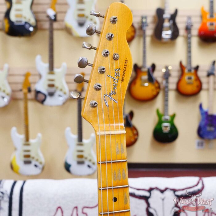 Fender Custom Shop Limited Edition 70th Anniversary Broadcaster (Telecaster) Journeyman Relic Nocaster Blonde 7.00 LBS - Image 7