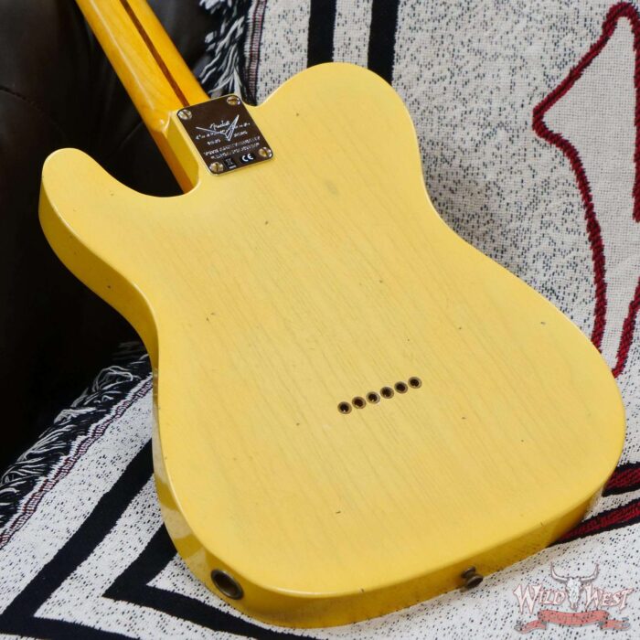 Fender Custom Shop Limited Edition 70th Anniversary Broadcaster (Telecaster) Journeyman Relic Nocaster Blonde 7.00 LBS - Image 12