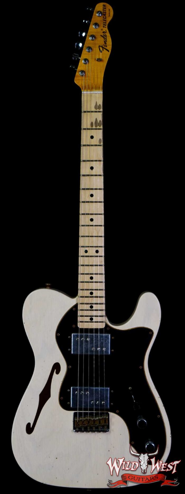 Fender Custom Shop Limited Edition ‘72 Telecaster Thinline HH Journeyman Relic Maple Neck Aged White Blonde - Image 1