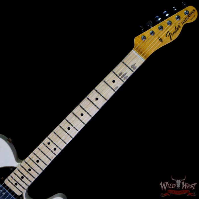 Fender Custom Shop Limited Edition ‘72 Telecaster Thinline HH Journeyman Relic Maple Neck Aged White Blonde - Image 4